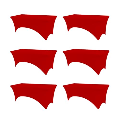 Table Covers for 6 Foot Tables, Red