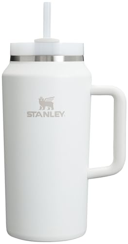STANLEY Quencher H2.0 Tumbler with Handle & Straw 64 oz | Flowstate 3-Position Lid | Large Capacity for Travel & Sports | Insulated Stainless Steel Cup | BPA-Free | Frost