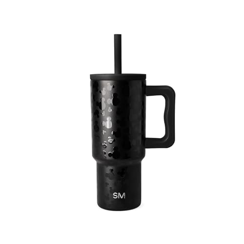 Simple Modern Disney Kids 24 oz Tumbler with Handle and Silicone Straw Lid | Spill Proof and Leak Resistant | Reusable Stainless Steel Bottle | Gift Kids Boys Girls | Trek Collection | Iconic Mickey