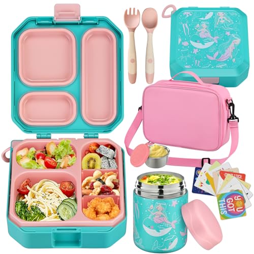 wiwens 6pc Bento Set with 12oz Thermo