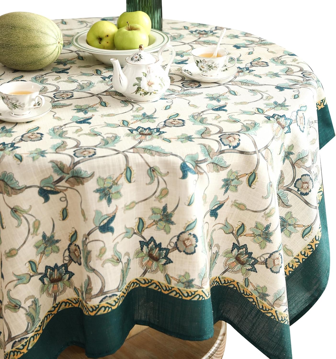 patdrea Linen Round Table Cloth (Premium)