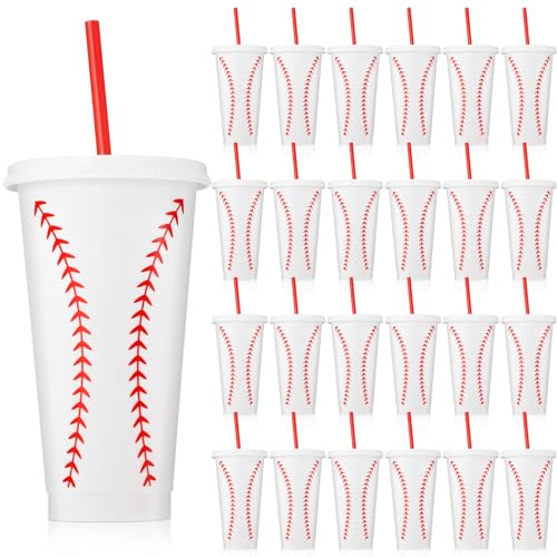 Domensi 24 Pcs Plastic Cups (Baseball)