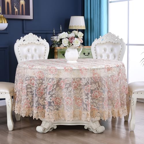 ZHUIDUSI Lace Embroidered Tablecloth