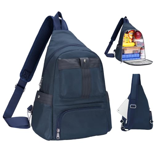 HesLaus Crossbody Lunch Backpack