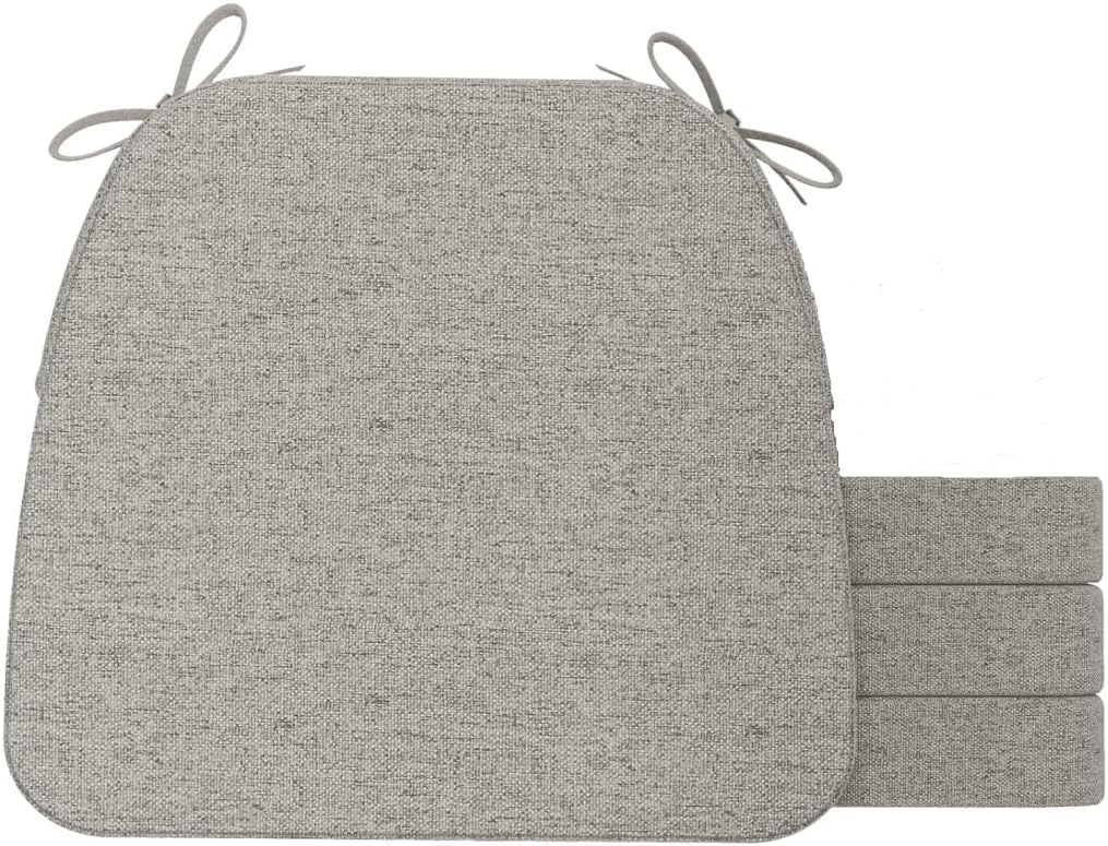 AAAAAcessories D-Shaped Chair Cushions (Khaki Gray)