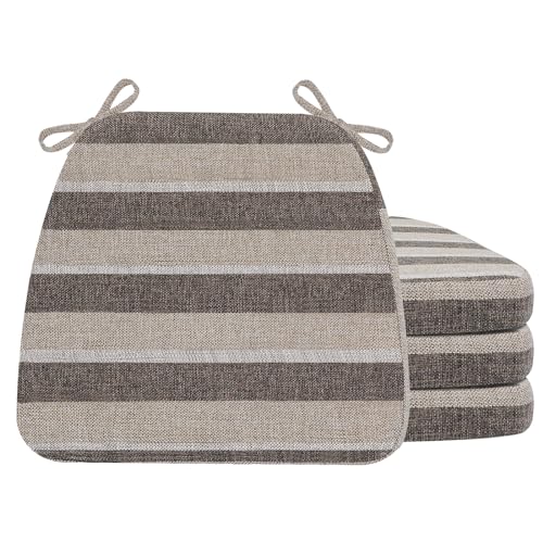 AAAAAcessories D-Shaped Chair Cushions (Boldstripes)