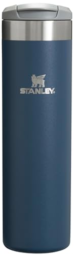 Stanley AeroLight Transit Bottle 20 oz | Locking Drink Through Lid | Leak Resistant Water Bottle or Coffee Travel Mug | Lightweight Insulated Stainless Steel | BPA-Free | Navy
