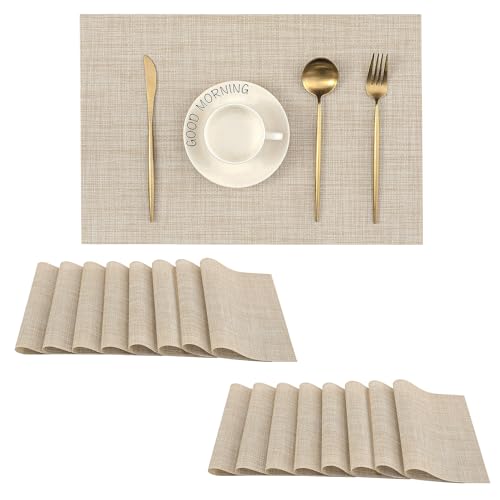 Leetaltree Beige Placemats Set of 16
