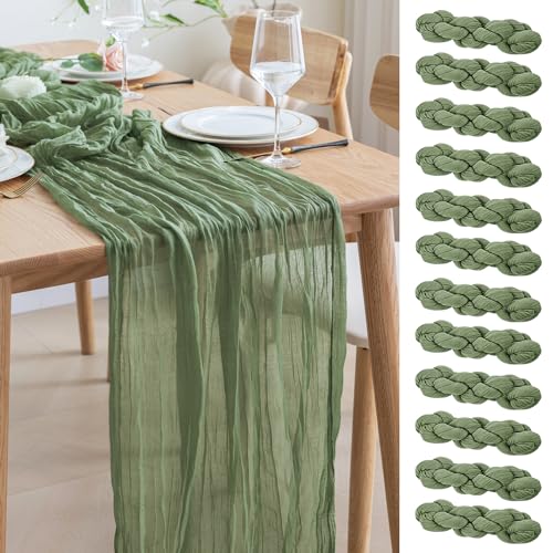 Asee'm Sage Green Cheesecloth Set