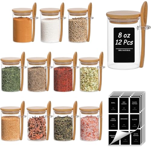 ComSaf 8oz Spice Jars (12-pack)