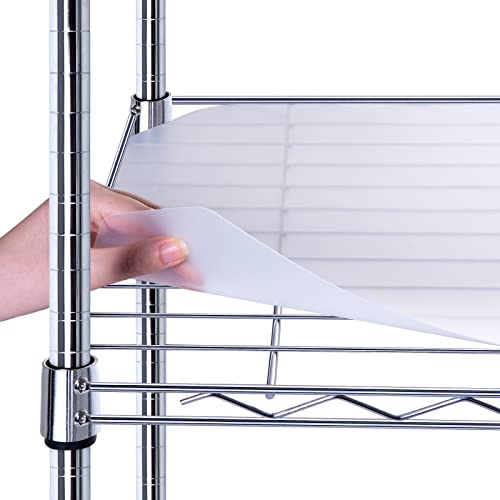 BRIAN & DANY Wire Shelf Liner 24" X 48", Heavy Duty Shelf Liners for Wire Shelving, Waterproof Protector Mats, Set of 4, Transparent