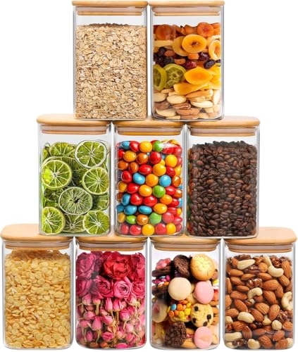 ComSaf 1.2 Qt Glass Storage Containers with Lids