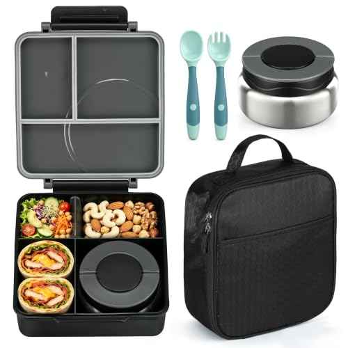 Howeemo Bento Lunch Box Set (Black)