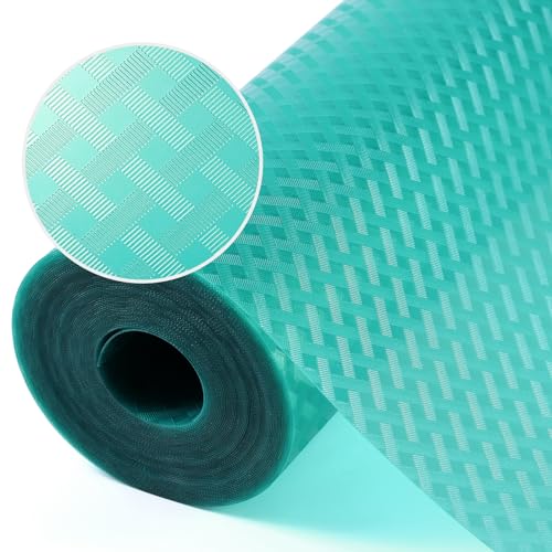 Blue Shelf Liners for Kitchen Cabinets Refrigerator Liners Waterproof & Oil-Proof Kitchen Cupboard Liner Drawer Mats EVA Material Non Adhesive Fridge Liner for Shelves 17.5 x 236.2 Inches