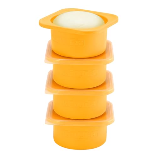 KEVJES PLUS 1000ml Silicone Dough Proofing Containers (Yellow)