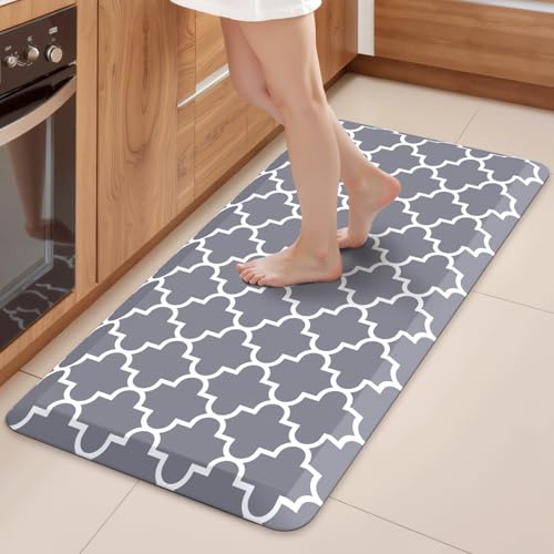 WISELIFE Anti Fatigue Floor Mat - 4/5 Inch Thick (20" x 39", Grey)