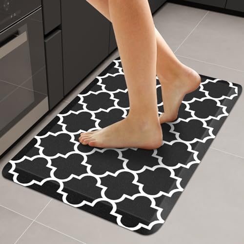 WISELIFE Anti Fatigue Floor Mat (20" x 32", Black)