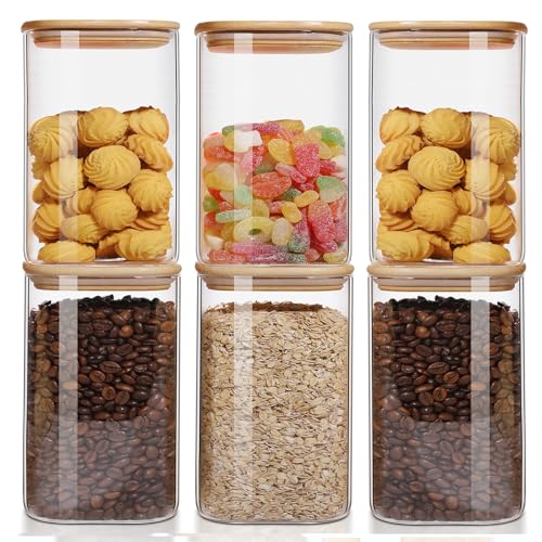 Liuruiyu 50oz Glass Jars (Set of 6)