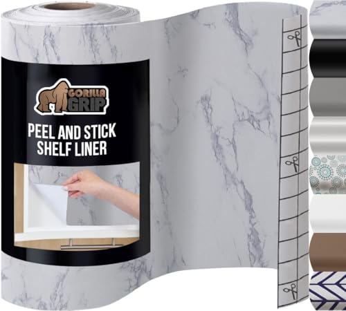 GORILLA GRIP Peel and Stick White Marble