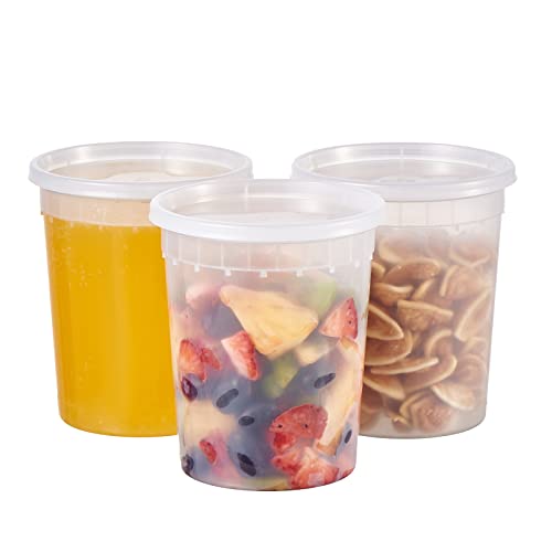 FULING 32oz Plastic Deli Containers