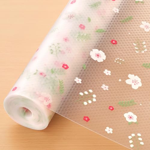 Cooyes Shelf Liner  Premium Non-Adhesive Cabinet & Drawer Liner for Kitchen  Waterproof Shelf Paper with Modern Pattern  Durable EVA Cabinet Mat  Easy to Cut