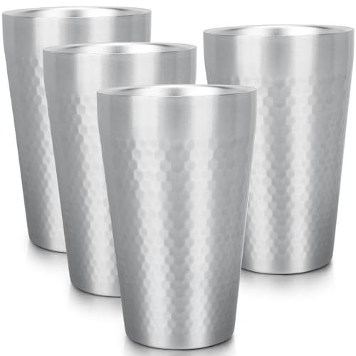 Beasea Stainless Steel Cups 15 oz, 4 Pack