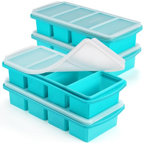 Silicone Freezer Tray with Lid - 1 Cup (4-Pack)