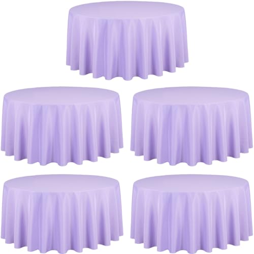 LTC LINENS 120 in Round Lavender