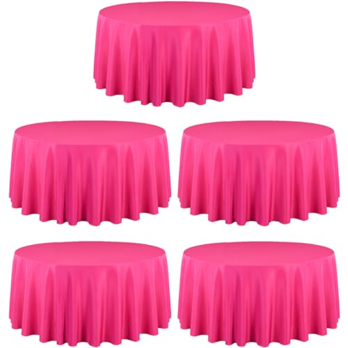 LTC LINENS 120" Round Fuchsia