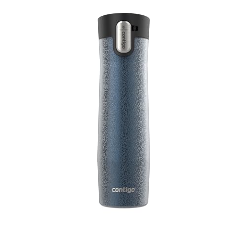 Contigo AUTOSEAL West Loop Vacuum-Insulated Stainless Steel Travel Mug with Easy-Clean Lid, 24 oz, Crystal Blueberry