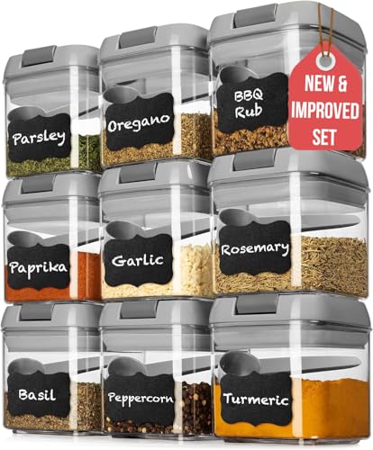 Shazo 9 PC Airtight Food Storage Containers (Value)