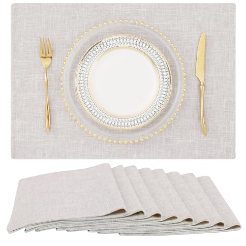 homing Cotton Linen Placemats (Set of 8)