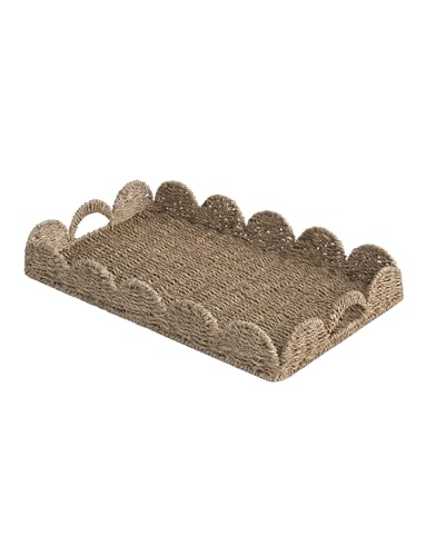 StorageWorks Wicker Scalloped Tray