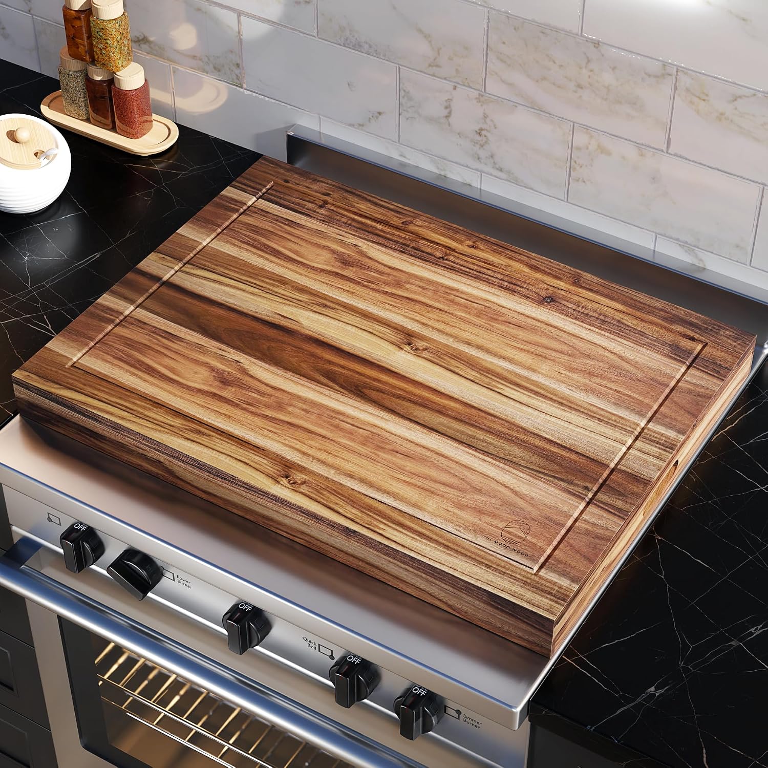 Noodle Board Acacia Stove Cover