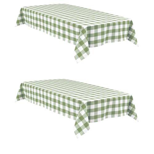 Hiasan Buffalo Plaid Tablecloth, 54 x 108 (2-pack)