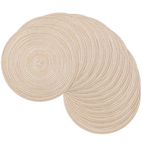SHACOS 15" Round Placemats (Set of 12)