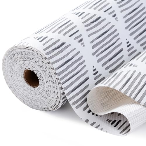 Drawer and Shelf Liner for Kitchen Cabinets, 11.8IN x 30FT Non-Adhesive Strong Grip Thickened Cabinet Liners for Shelves, Non-Slip Mats Shelving Paper Protect Cupboard, Dresser, Pantry | Gray