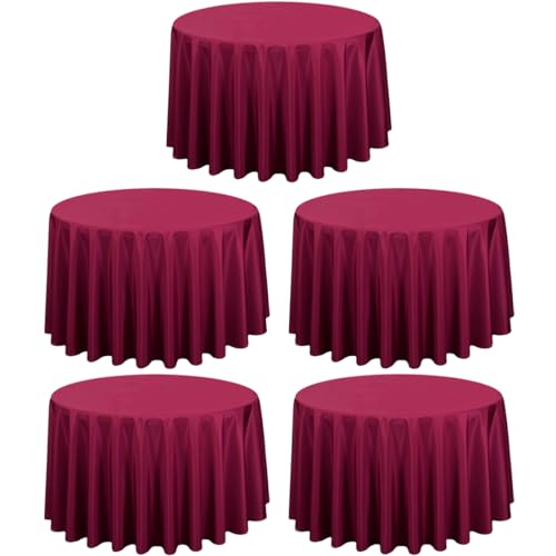 LTC LINENS 108 Inch Round Polyester