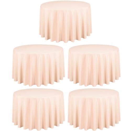 LTC LINENS 108 in Round Peach