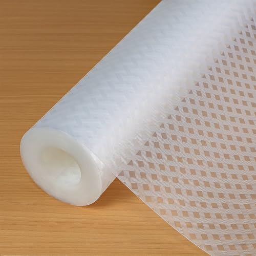 Hersvin Shelf Liners (Clear Crossed Stripe)