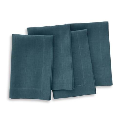 Solino Home Linen Napkins - Peacock Blue