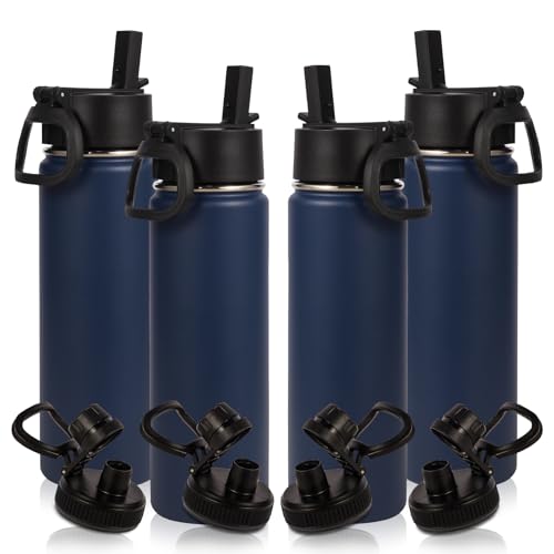 Volhoply 20oz Insulated Bottles (Navy,4)