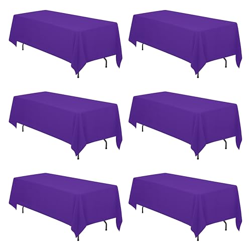 BRILLMAX 6 Pack Purple Tablecloths
