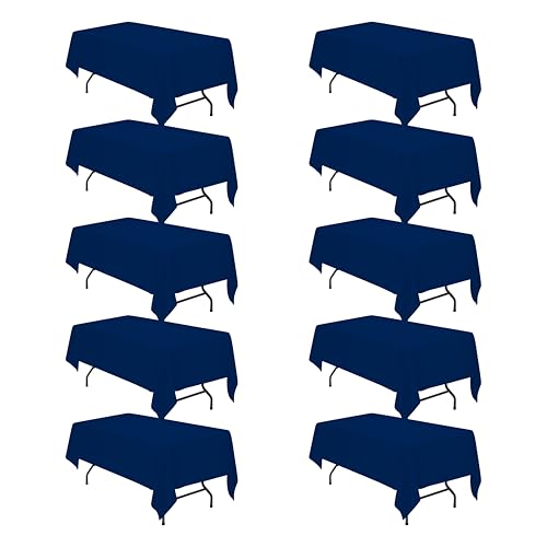 BRILLMAX 10 Pack Navy Blue Tablecloths