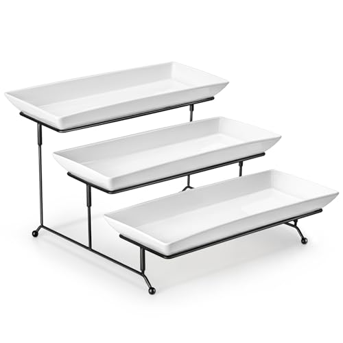 MALACASA 3 Tier Serving Tray