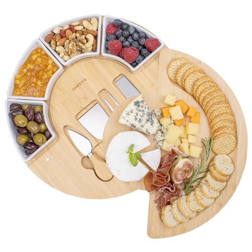 ChefSofi Bamboo Charcuterie Cheese Board