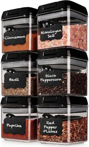Shazo 6‑pc spice jars