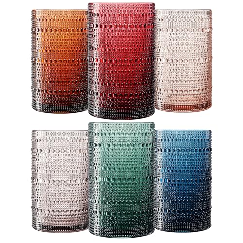 Khen Hobnail Highball 14oz Set