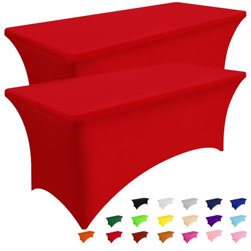 Smiry 5FT Spandex Fitted Tablecloth