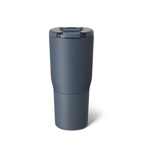 BruMate Nav 25oz 100% Leak Proof Insulated Travel Tumbler with Magnetic BevLockTM Lid - Double Wall Cup-Holder Friendly Stainless Steel Mug (Nightfall Blue)